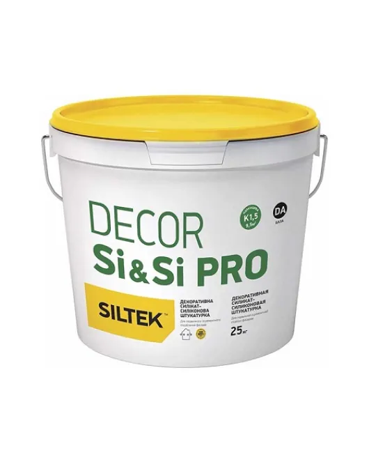 Decor Si & Si Pro База DА Штукатурка декоративная силикат-силиконовая камешковая 1,5 мм Siltek 25 кг
