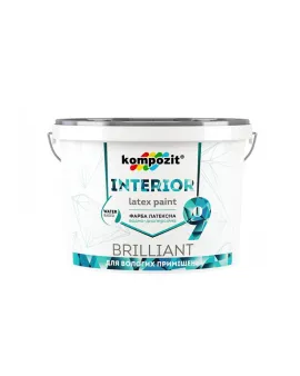 Интерьерная краска для влажных помещений и откосов INTERIOR 9 (0.8л)