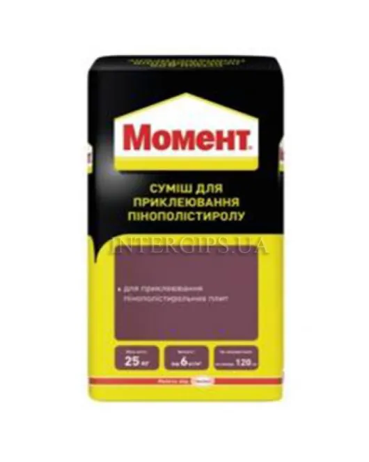 МОМЕНТ КПП (25кг) Клей для пенополистирола 
