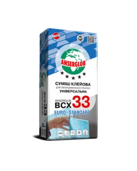 Смесь клеевая для облицовочной плитки ANSERGLOB BCX 33, 25 кг