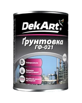 Грунтовка ГФ-021 сіра ТМ "DekArt"- 2,8 кг