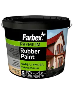 ТМ Farbex Краска резиновая универсальная графит 12 кг