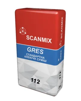 112 SСANMIX GRES (25кг) Клей для плитки стандартный.