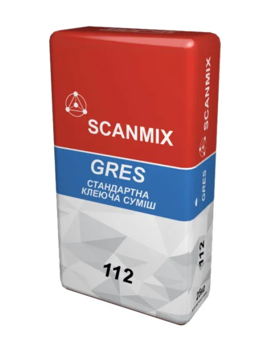 112 SСANMIX GRES (25кг) Клей для плитки стандартный.