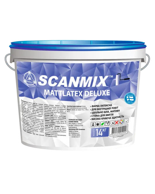 Scanmix Краска латексная "Mattlatex Deluxe" (14кг)