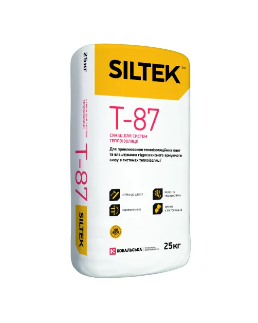 Смесь армирующая для теплоизоляции Т-87 Siltek (25кг)