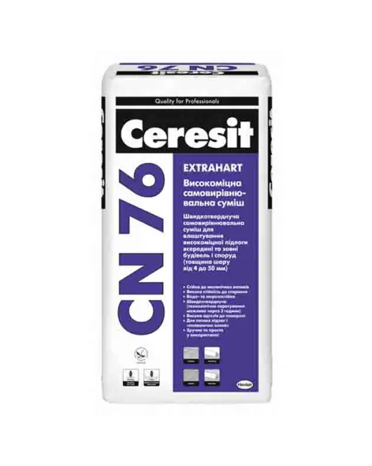 Высокопрочное напольное покрытие CERESIT CN 76 4-50 мм, 25 кг