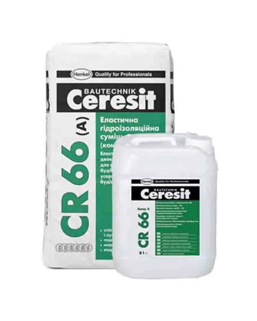 СR 66 (25 кг) - Эластичная гидроизоляционная смесь 2-х композиционная Ceresit 