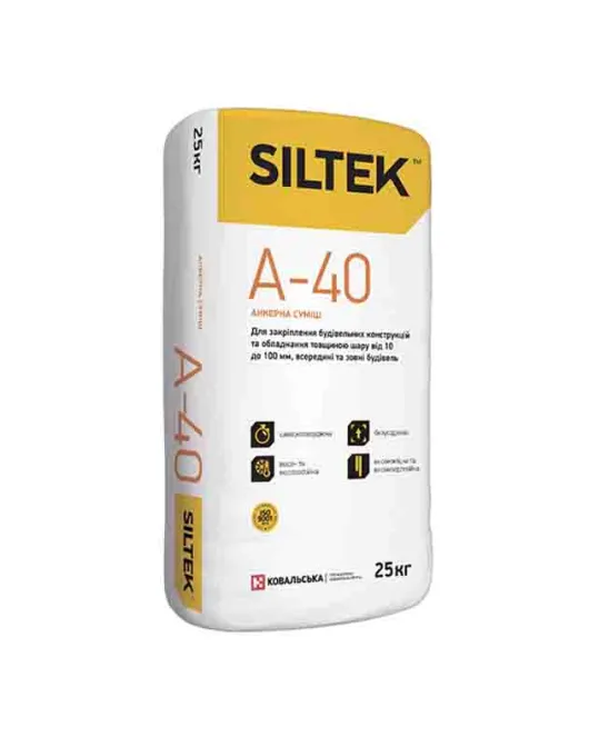 Смесь анкерная Siltek А 40 25 кг.